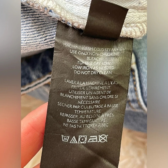 BDG UO flared ankle jeans distressed high rise washed blue cotton size 28 - Picture 7 of 10